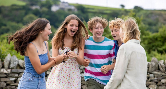 Schülergruppe während einer betreuten Aktivität bei einer LISA! Englisch-Sprachreise für Schüler in Ennis, Irland