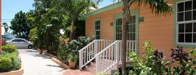 Gebäude mit Treppe auf dem Hotelkomplex nahe Bridgetown in Barbados
