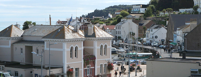 Blick auf St Aubin auf der Kanalinsel Jersey bei einer LISA! Sprachreise Englisch
