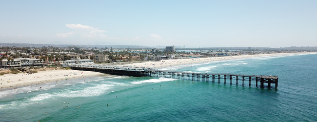 LISA-Sprachreisen-Erwachsene-Englisch-USA-San-Diego-Beach-Meer-Pier-Ansicht
