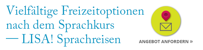 Freizeitangebote nach dem Sprachkurs bei LISA! Sprachreisen mit Symbol zur Angebotsanfrage